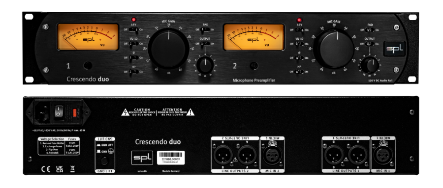 SPL (Sound Performance Lab) Crescendo Duo V2 话筒放大器