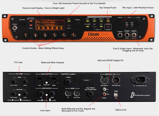 Eleven 机架吉他效果器+声卡