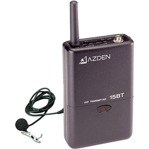 Azden 15BT腰包发射机105系列UHF无线麦克风系统
