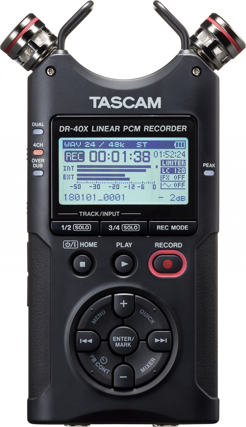 Tascam 宣布新的 DR-X 系列数字录音机兼 USB 音频接口