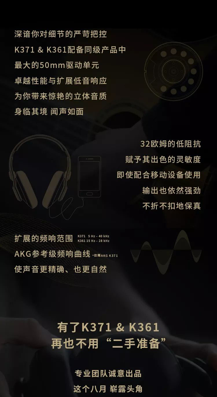 AKG 新品问世：K371 和 K361——随身折叠的任意门