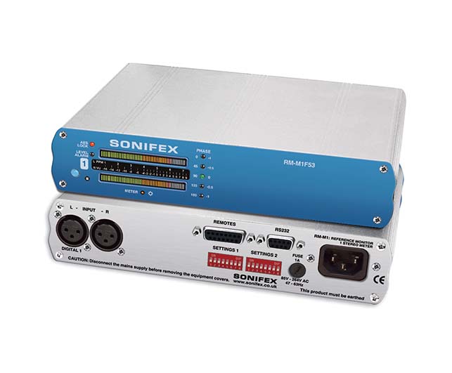 Sonifex RM-M1F 53 格 LED立体声音频基准电平表
