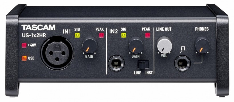 Tascam 发布新 US-HR 系列三款 USB-C 音频接口：US-1x2HR、US-2x2HR、US-4x4HR