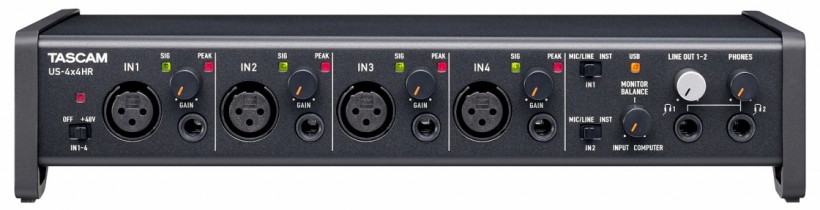 Tascam 发布新 US-HR 系列三款 USB-C 音频接口：US-1x2HR、US-2x2HR、US-4x4HR